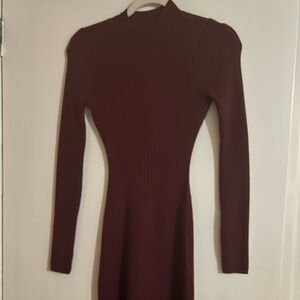 Burgundy sweater dress from hollister size XS